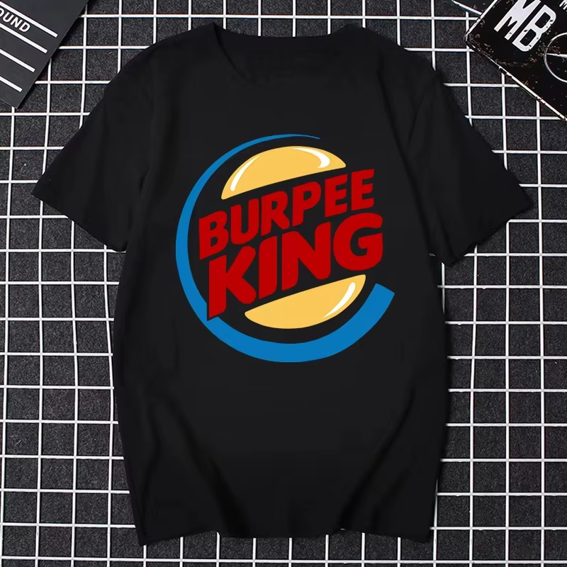 Crossfit Mayhem - Crossfit Workout Burpee King T-Shirt Cotton