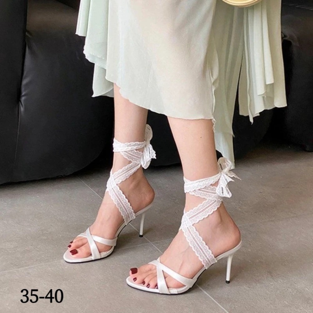 Crossfit Ladies - Ladies High Heel Sandals Lace Up