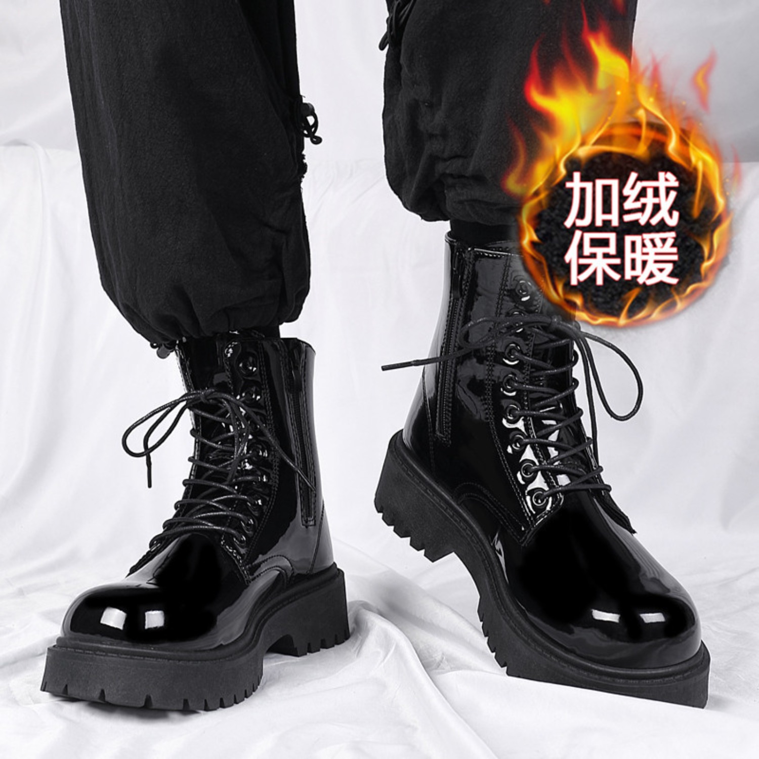 Men's warm plush high-top boot - огляд і ціна Crossfit Outdoor