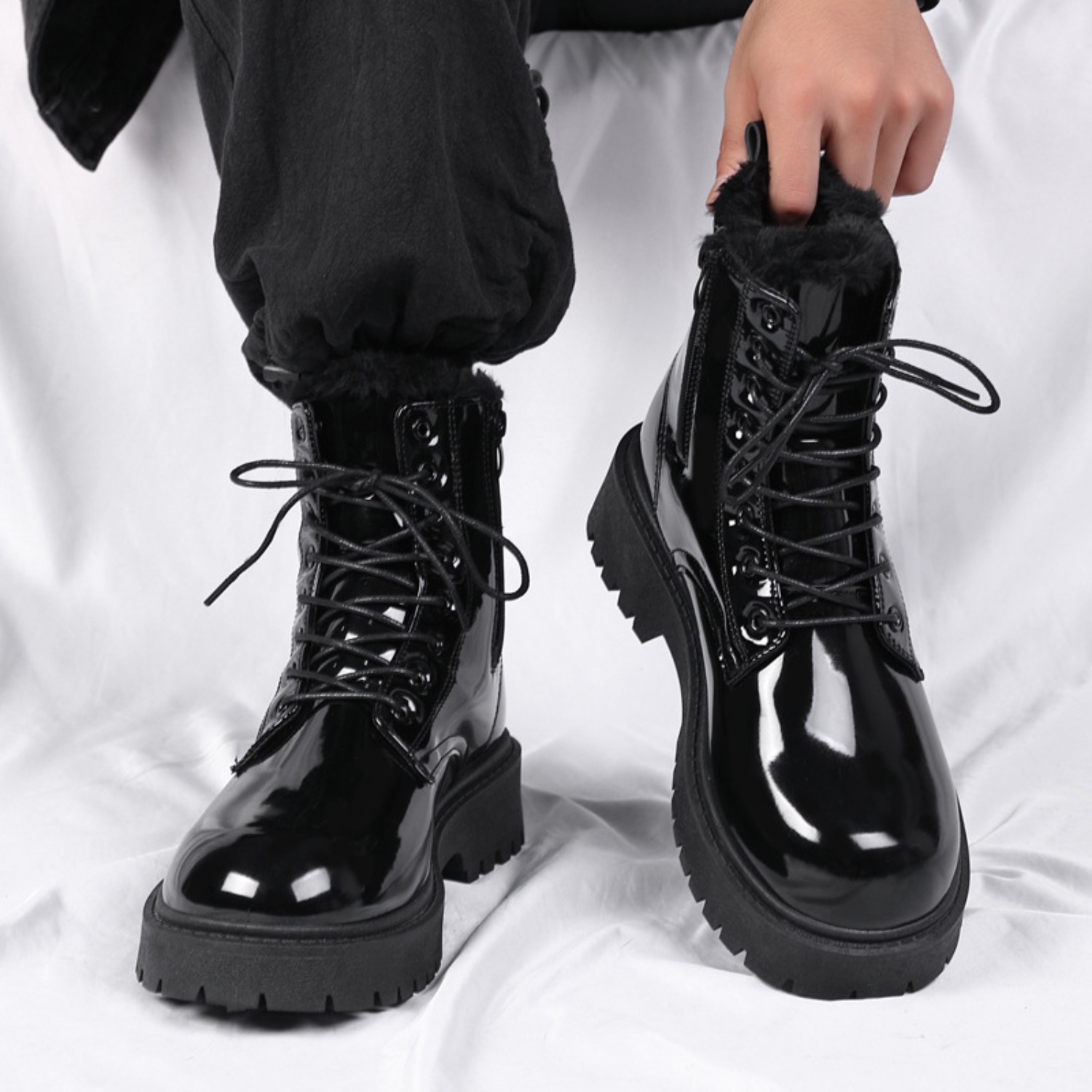 Men's warm plush high-top boot - огляд і ціна Crossfit Outdoor