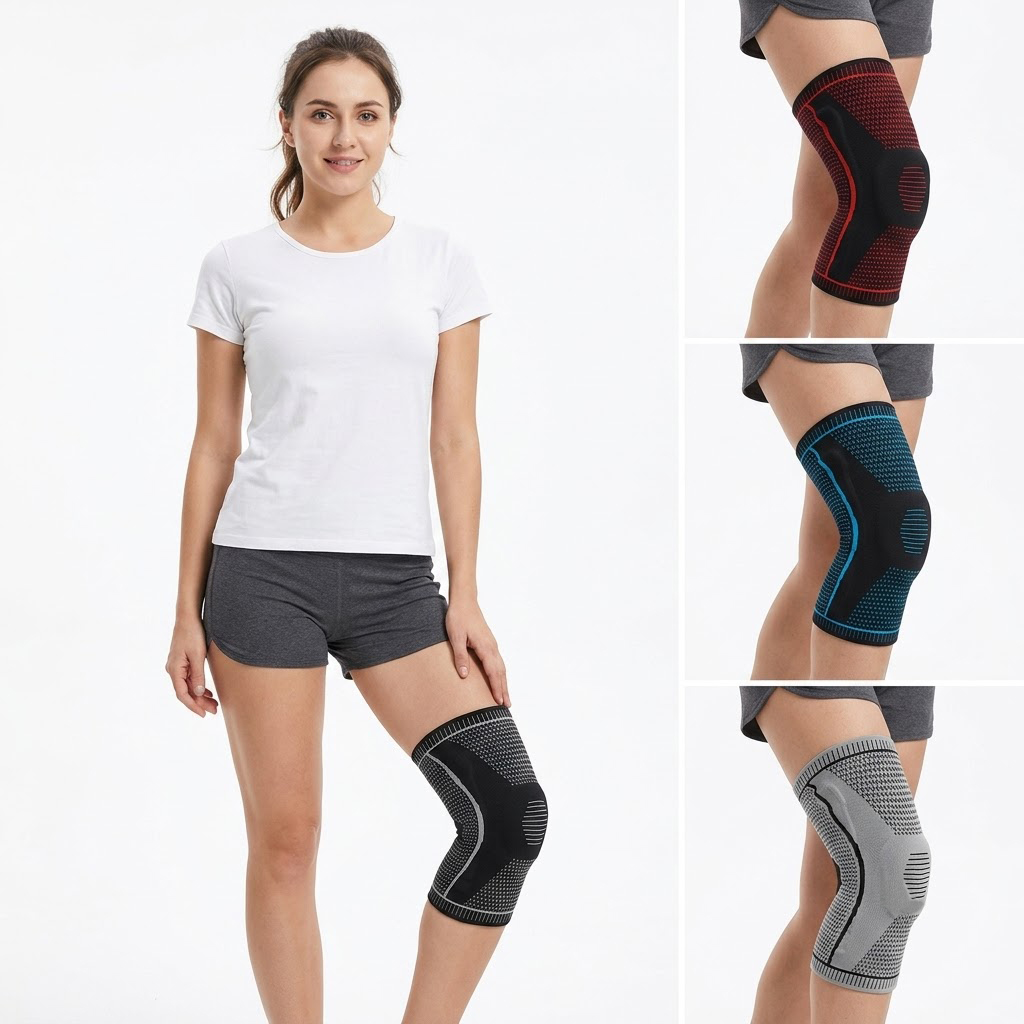 Single Knee Brace with Spring  - огляд і ціна Knee Sleeve Pair