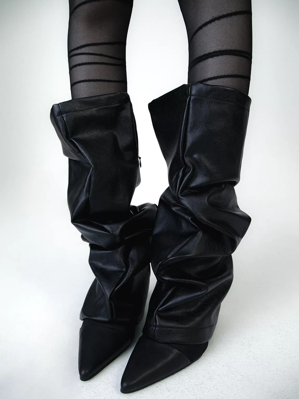 Women's PU Leather Leg Ankle K - огляд і ціна Knee Sleeve Pair