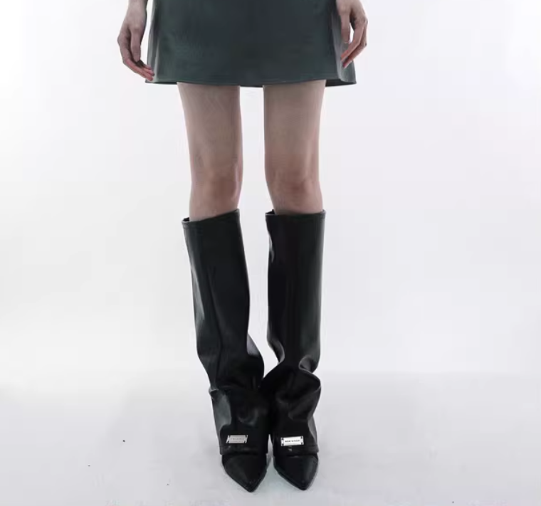 Women's PU Leather Leg Ankle K - огляд і ціна Knee Sleeve Pair