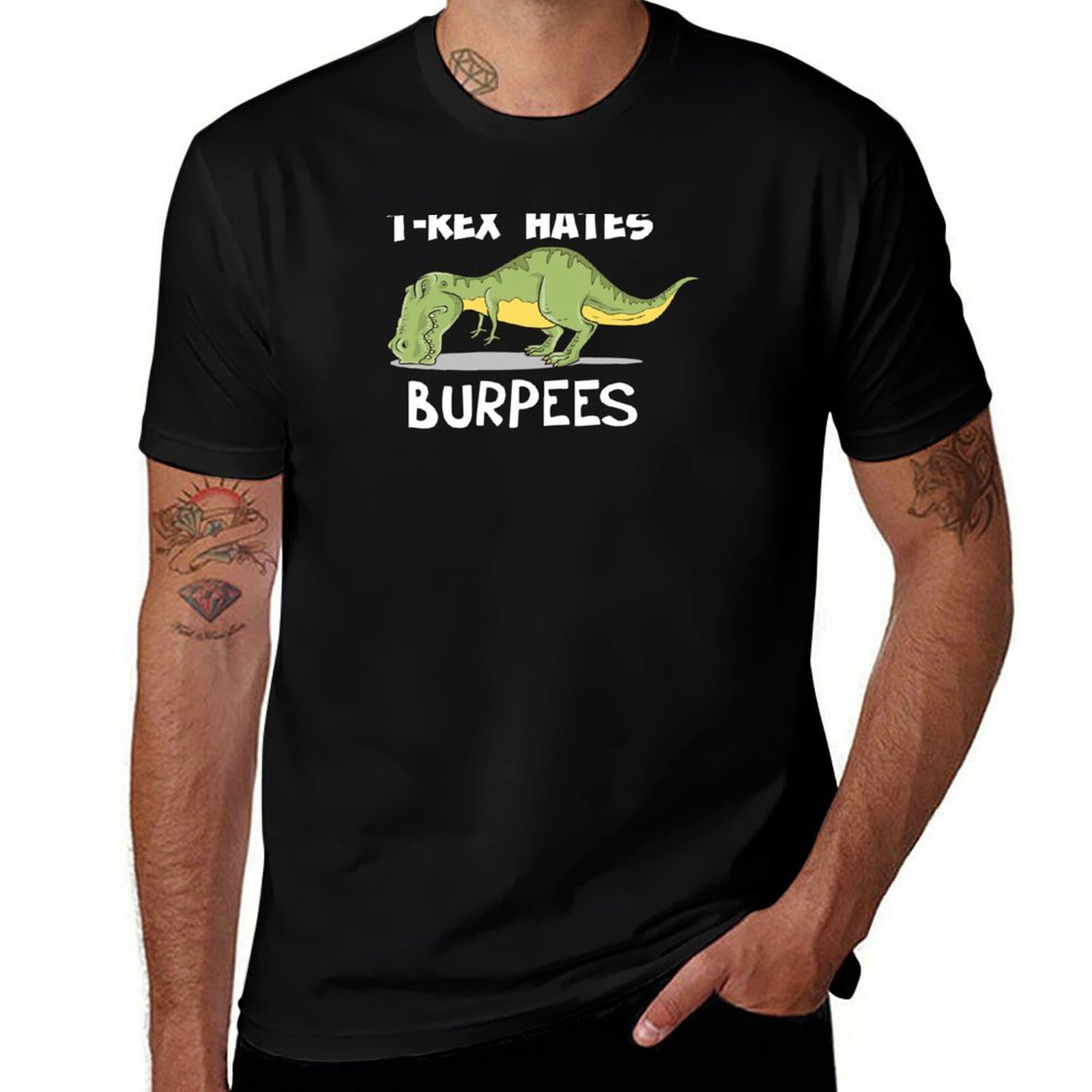 T-Rex Hates Burpees T-Shirt Su - огляд і ціна Crossfit Mayhem